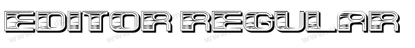 Editor Regular字体转换